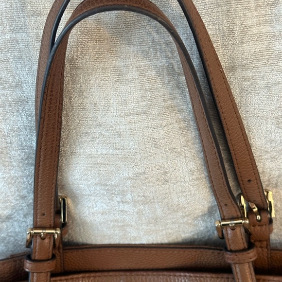 Large camel leather Michael Kors tote bag - Picture 4 of 6